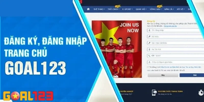 đăng ký Goal123 